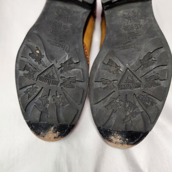 John Fluevog Stylish Two-Tone Leather Men's Shoes - Picture 7 of 12